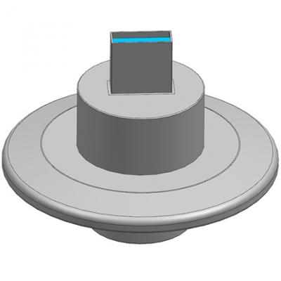 KF40 Flange to USB3.0 Feedthroughs Connector Female to Male Welding Version